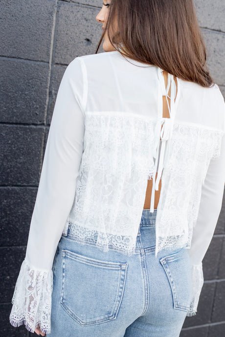 Lace Long Sleeve Blouse
