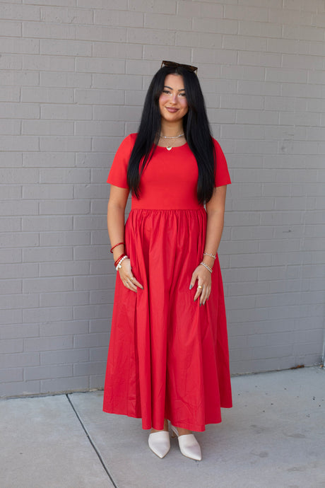 Marina Mixed Maxi Dress