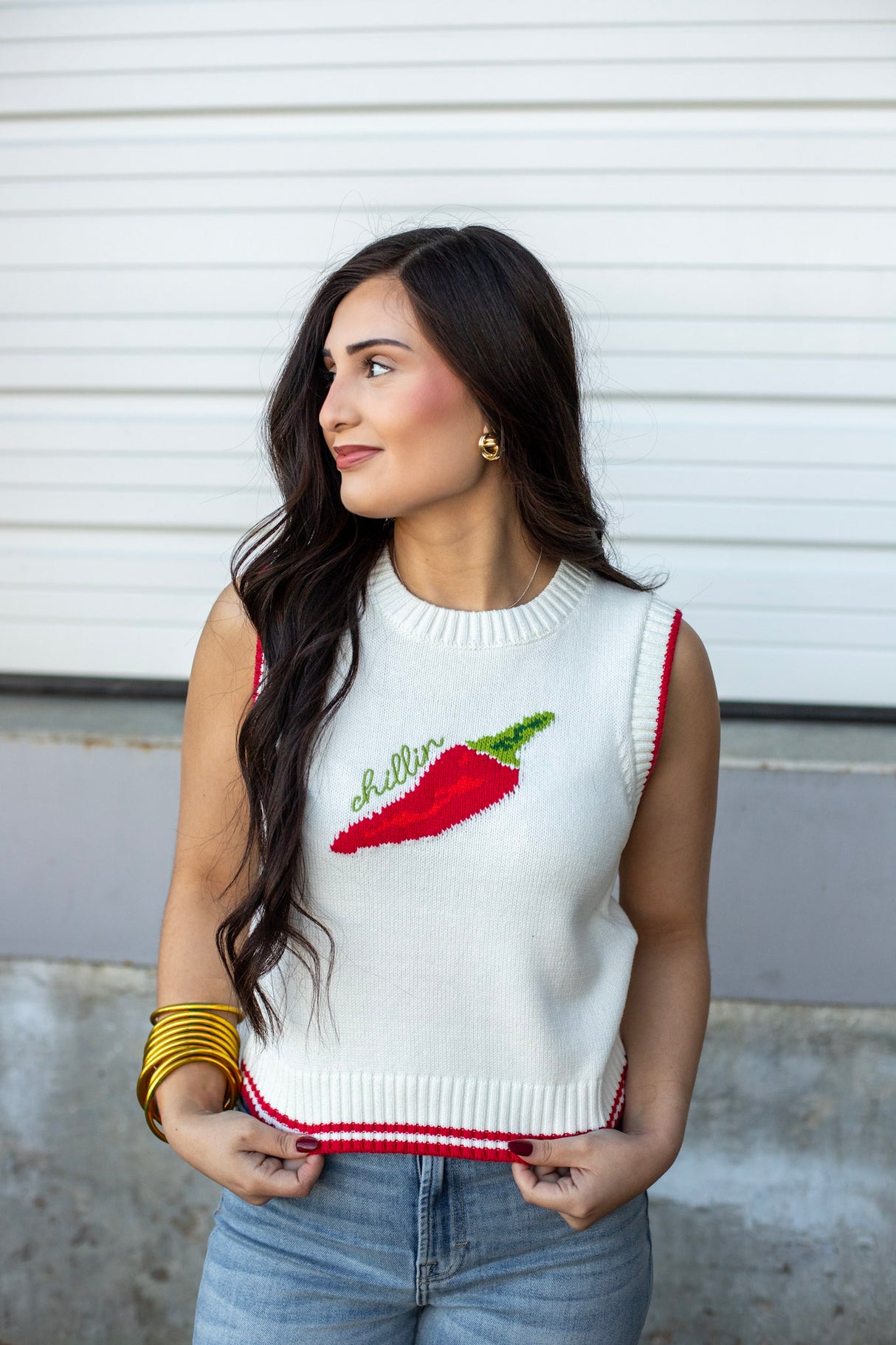Hot Stuff Sleeveless Sweater