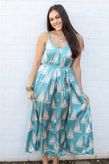 Coastal Reverie Flared Maxi