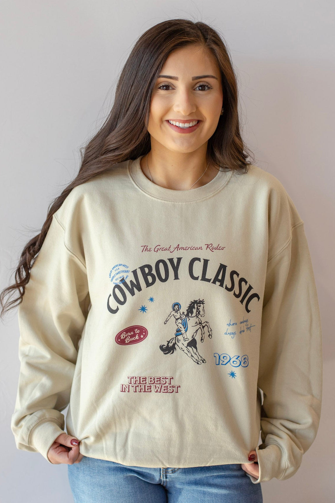 Cowboy Classic Patchwork Sweatshirt
