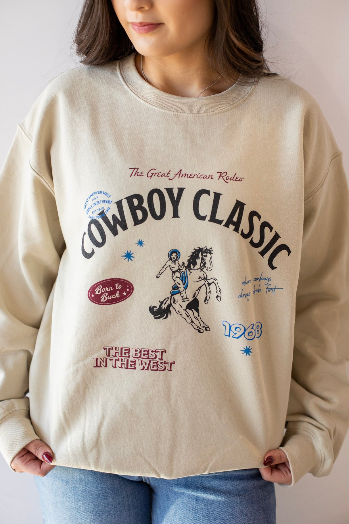 Cowboy Classic Patchwork Sweatshirt