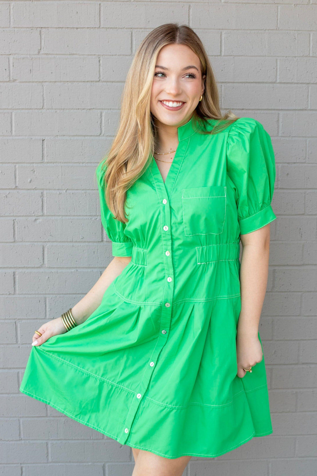 Emmie Stitched Mini Dress