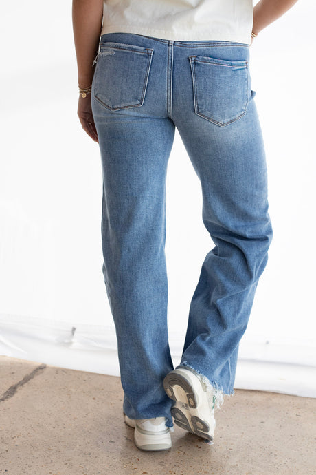 Tina Mid Rise Wide Jeans