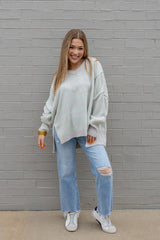 Striped V-Neck Sweater