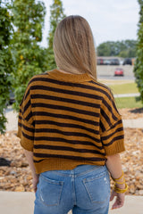 Striped Crop Sweater