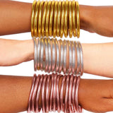 SET OF 9 ALL WEATHER BANGLES