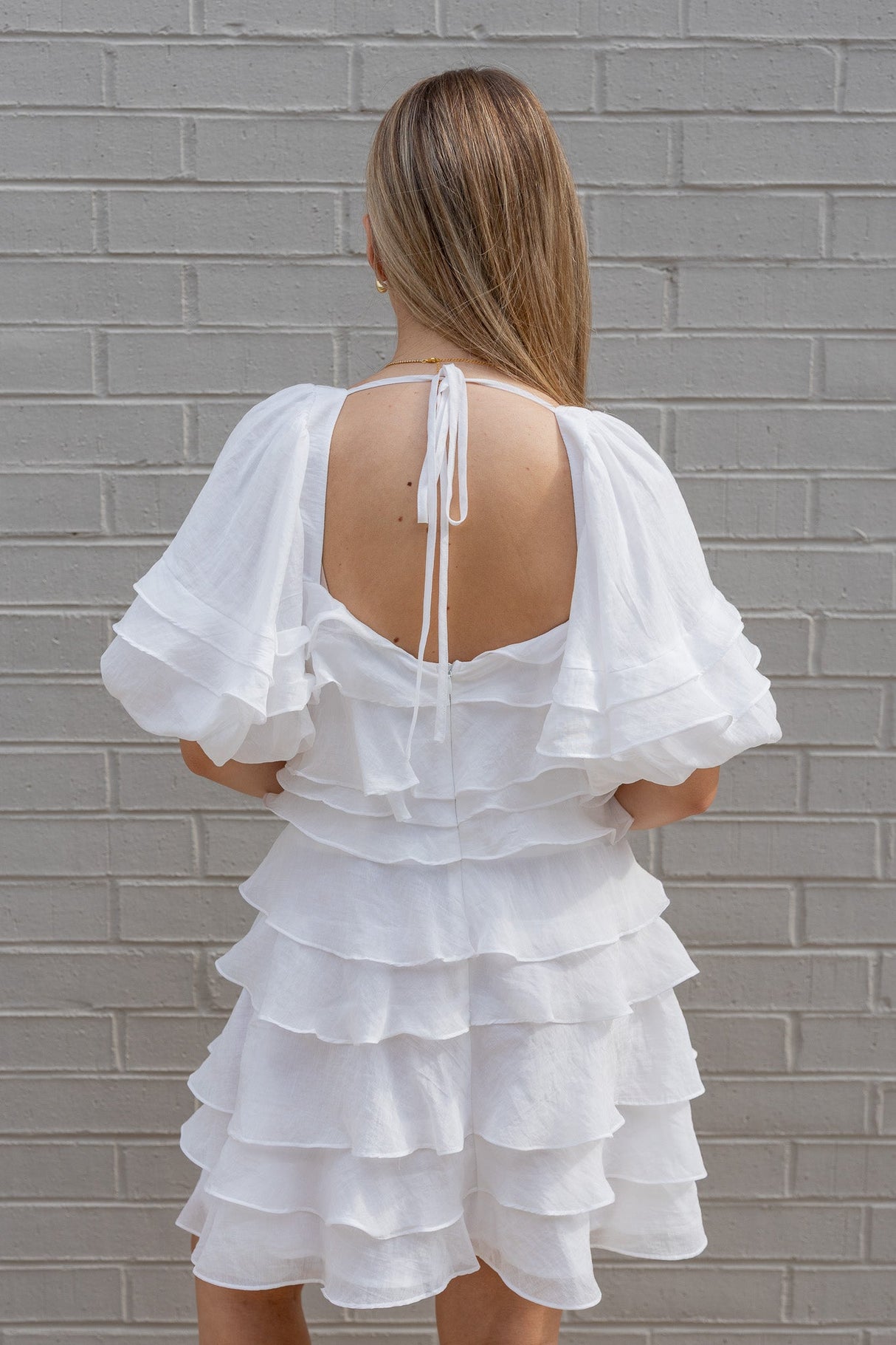 Tiered Ruffle Layered Mini Dress