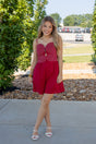 Top Stitch Bustier Sleeveless Mini Dress