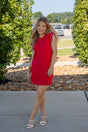 Pearl Trim Sweater Knit Mini Dress