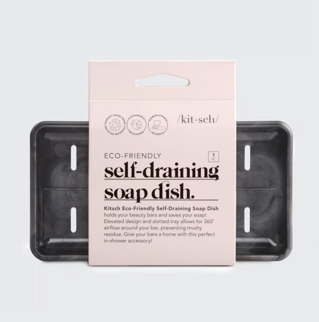 SELF DRAINING SOAP DISH