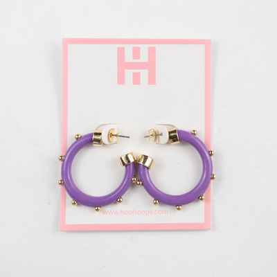 MINI PURPLE WITH BALLS HOOPS