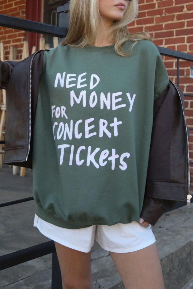 CONCERT TICKET SWEATSHIRT