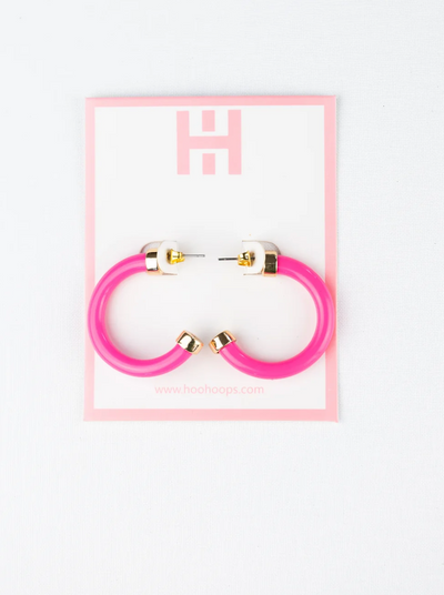 MINI HOT PINK HOOPS