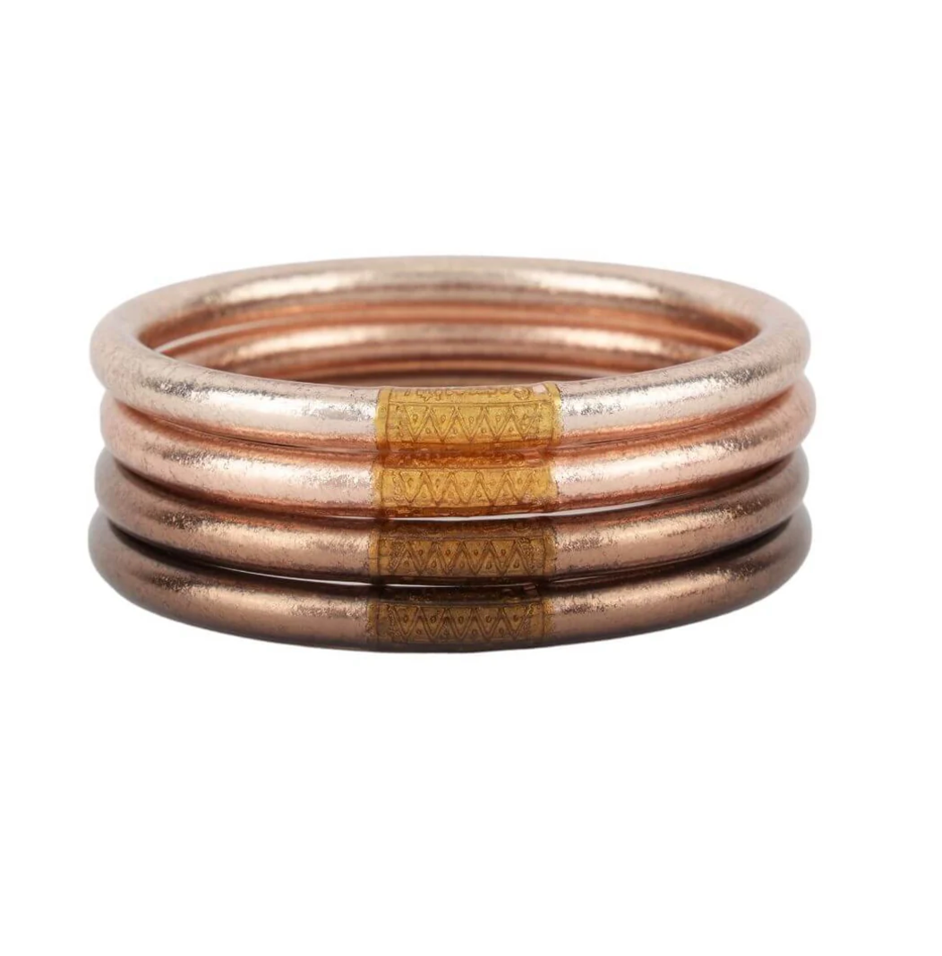 BUDHAGIRL SET OF 4 ALL WEATHER BANGLES