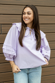 BILLIE SCALLOPED COLLAR TOP