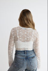 ETHERAL SHEER LACE TOP