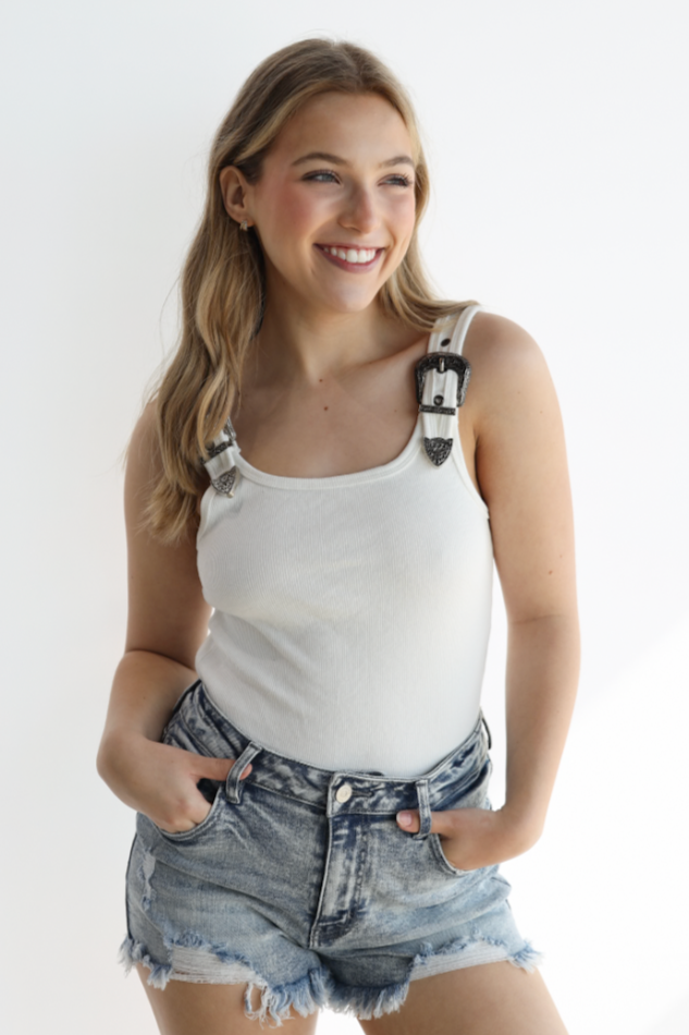 WESTERN BUCKLE BODYSUIT