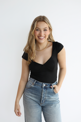 ADLEY KNIT CROP TOP