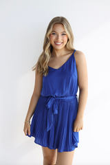 SATIN CAMI SASH ROMPER