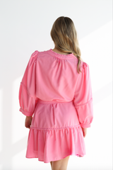 PRETTY IN PINK SCALLOP DRESS