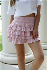 MULTI TIER RUFFLE SKORT