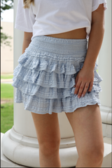 MULTI TIER RUFFLE SKORT