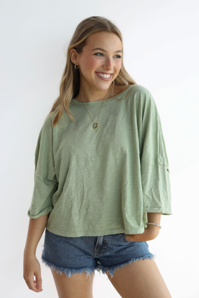 CROP TWIST KNITTED TOP