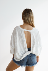 CROP TWIST KNITTED TOP