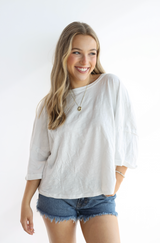 CROP TWIST KNITTED TOP