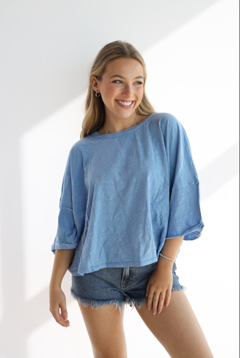 CROP TWIST KNITTED TOP