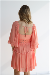 ILA FLUTTER RUFFLE DRESS