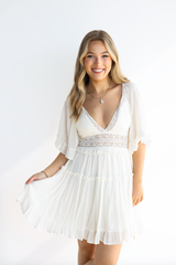 ILA FLUTTER RUFFLE DRESS