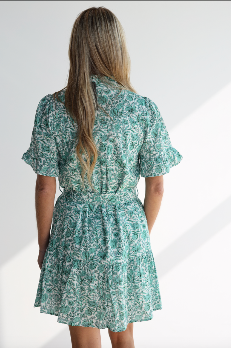 BELTED GARDEN DRESS