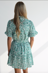 BELTED GARDEN DRESS