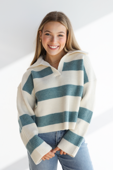 SERENA STRIPE DETAIL TOP