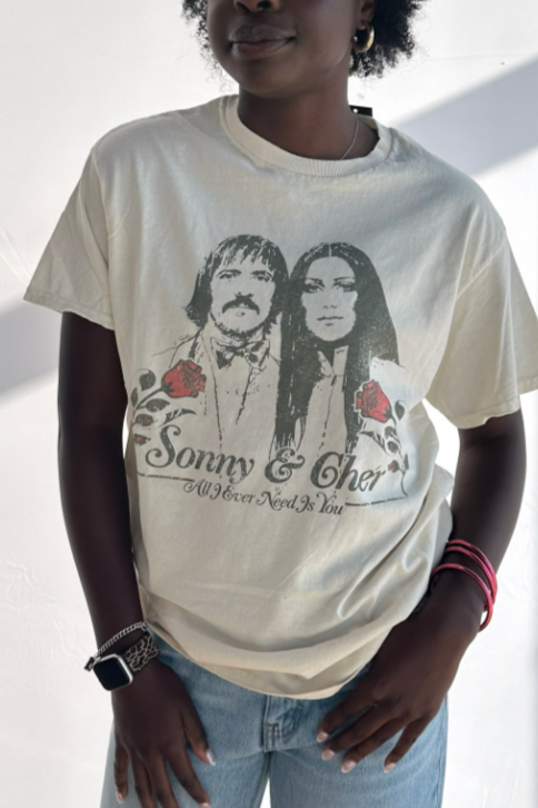 SONNY & CHER ALL I NEED TEE