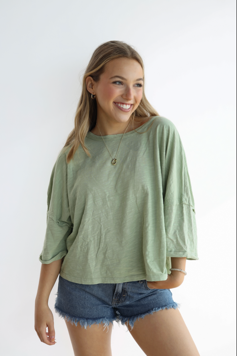 CROP TWIST KNITTED TOP
