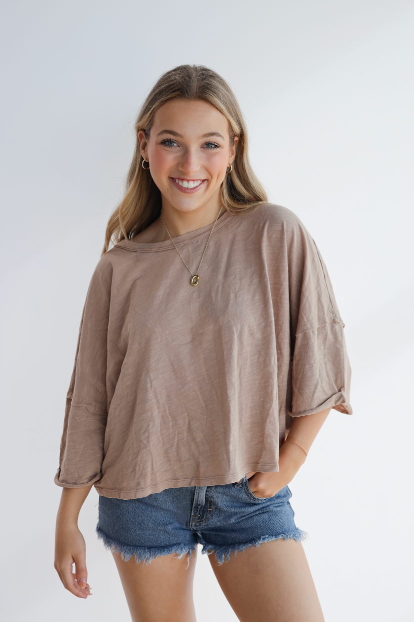 CROP TWIST KNITTED TOP