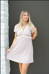 ROSALIND LACE MINI DRESS