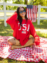 Usa Flag Mockneck