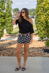 One-shoulder Ruched Waist Knit Top