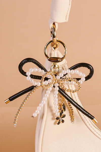 LUXE LAYERED BOWS BAG CHARM