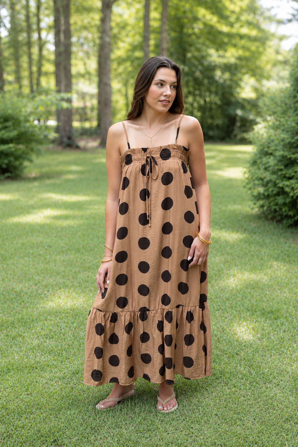 Polka Dot Maxi Dress
