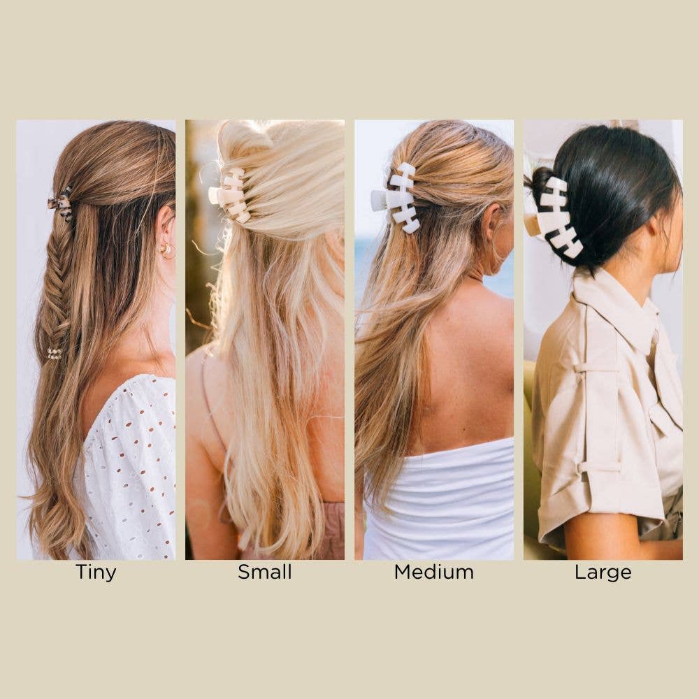 Classic Hair Clip | Medium | Coconut White