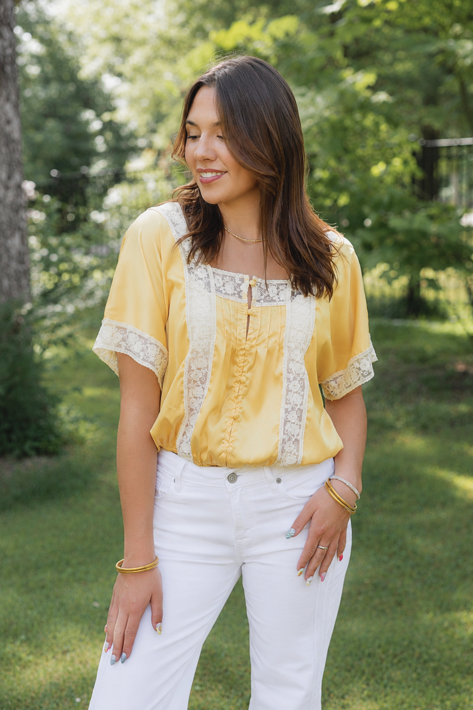 Satin Blouse Top