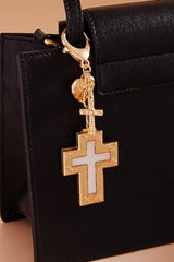 Lords Prayer Cross Keychain