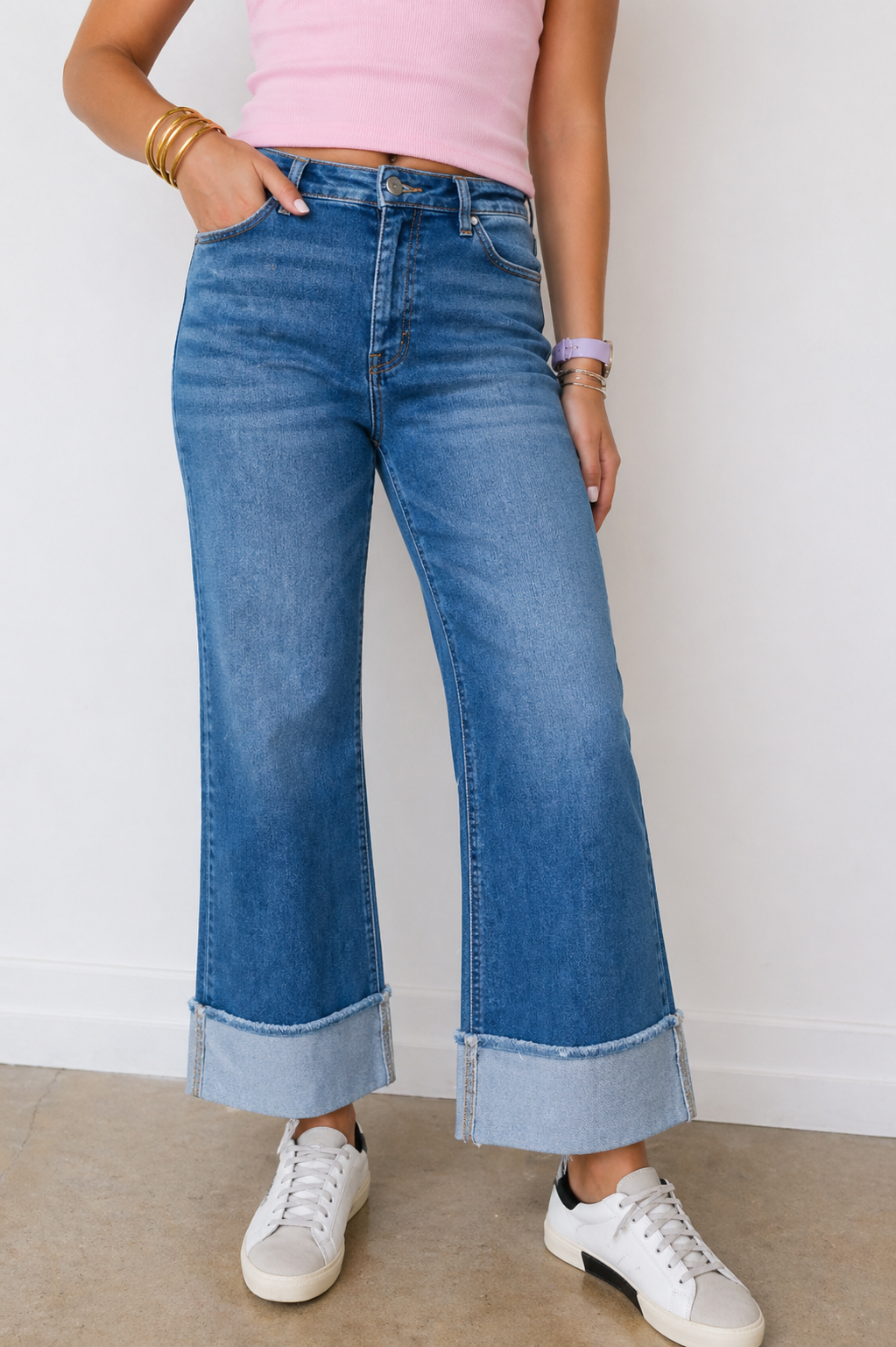 Moorland High Rise Cuff Jean