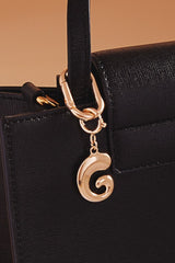 Initial Bag Charm Keychain