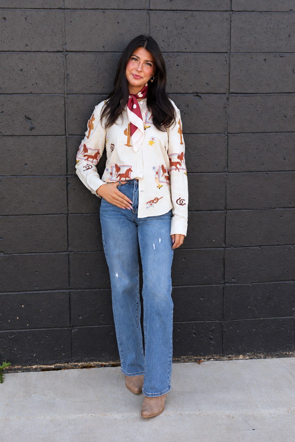 Western Embroidered Shirt